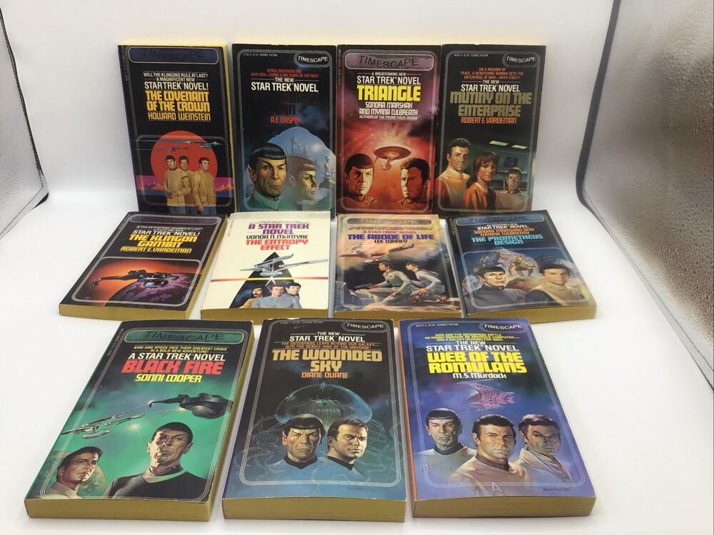 Star Trek Vintage 80s Timescape Paperback Book Lot 11 First Printings Pocket